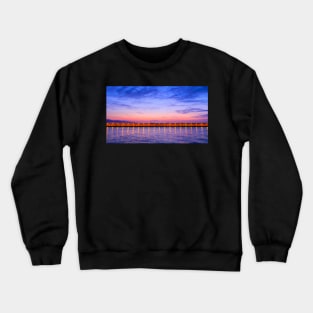 Malaga Pink and Blue Sunrise Crewneck Sweatshirt